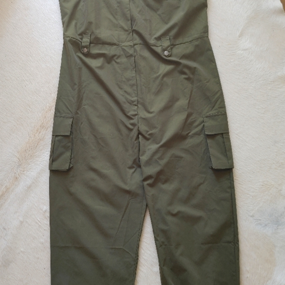 Olive Green Overalls